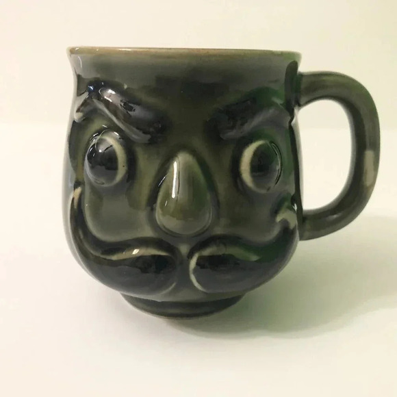 Vintage Mustache Mug Man Cup  Giftcraft Japan - Picture 14 of 16